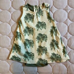 Kate Quinn Kickpleat - Green Roses